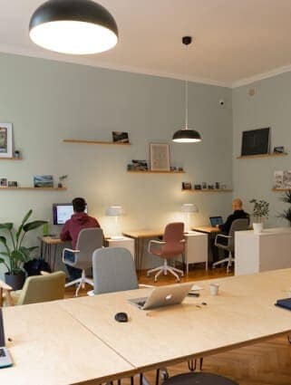 Employees working in office